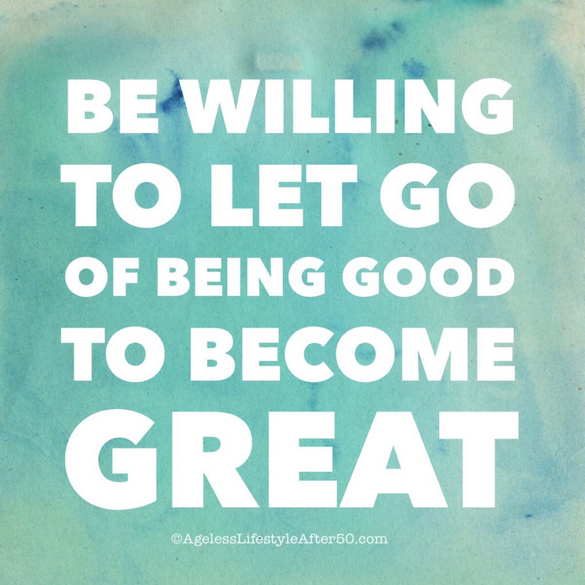 Let Go of Being Good to Become Great
