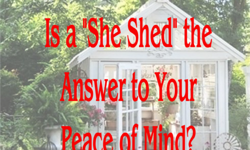 Is a She Shed the Answer to Your Peace of Mind? photo via Heather Bullard