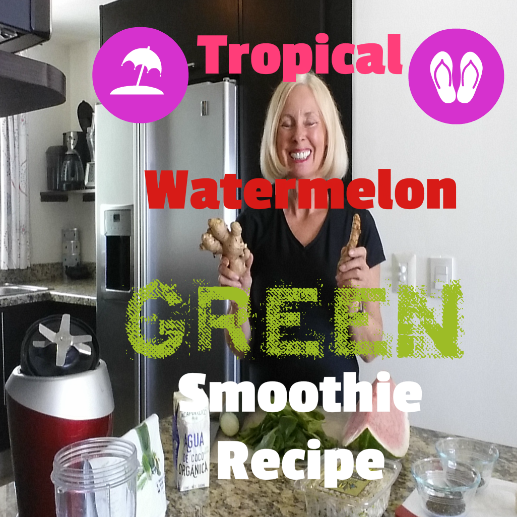Tropical Watermelon Green Smoothie Recipe